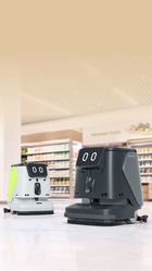 PUDU CC1 Pro Disc Robot Lavasciuga a Dischi AI-Native di Media Taglia